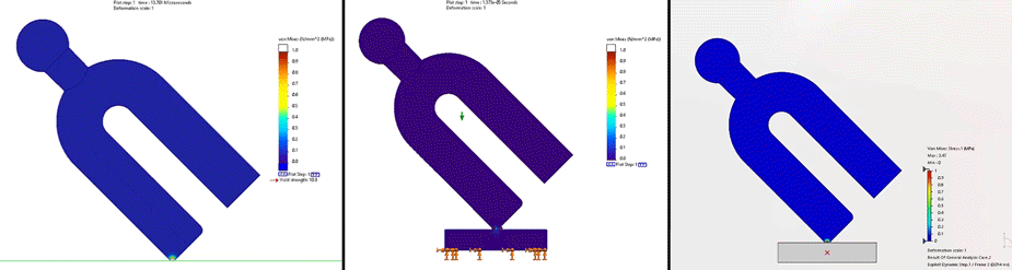 Elastic Wave Propagation Impact Simulation SOLIDWORKS Drop Test vs SOLIDWORKS Nonlinear Dynamics vs Abaqus Analysis