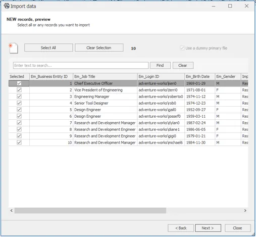 Import Records Using a Source in SOLIDWORKS Manage