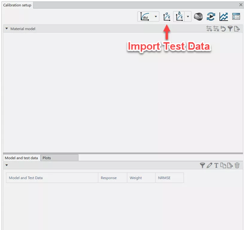 Import Test Data 3DEXPERIENCE Calibration Setup 