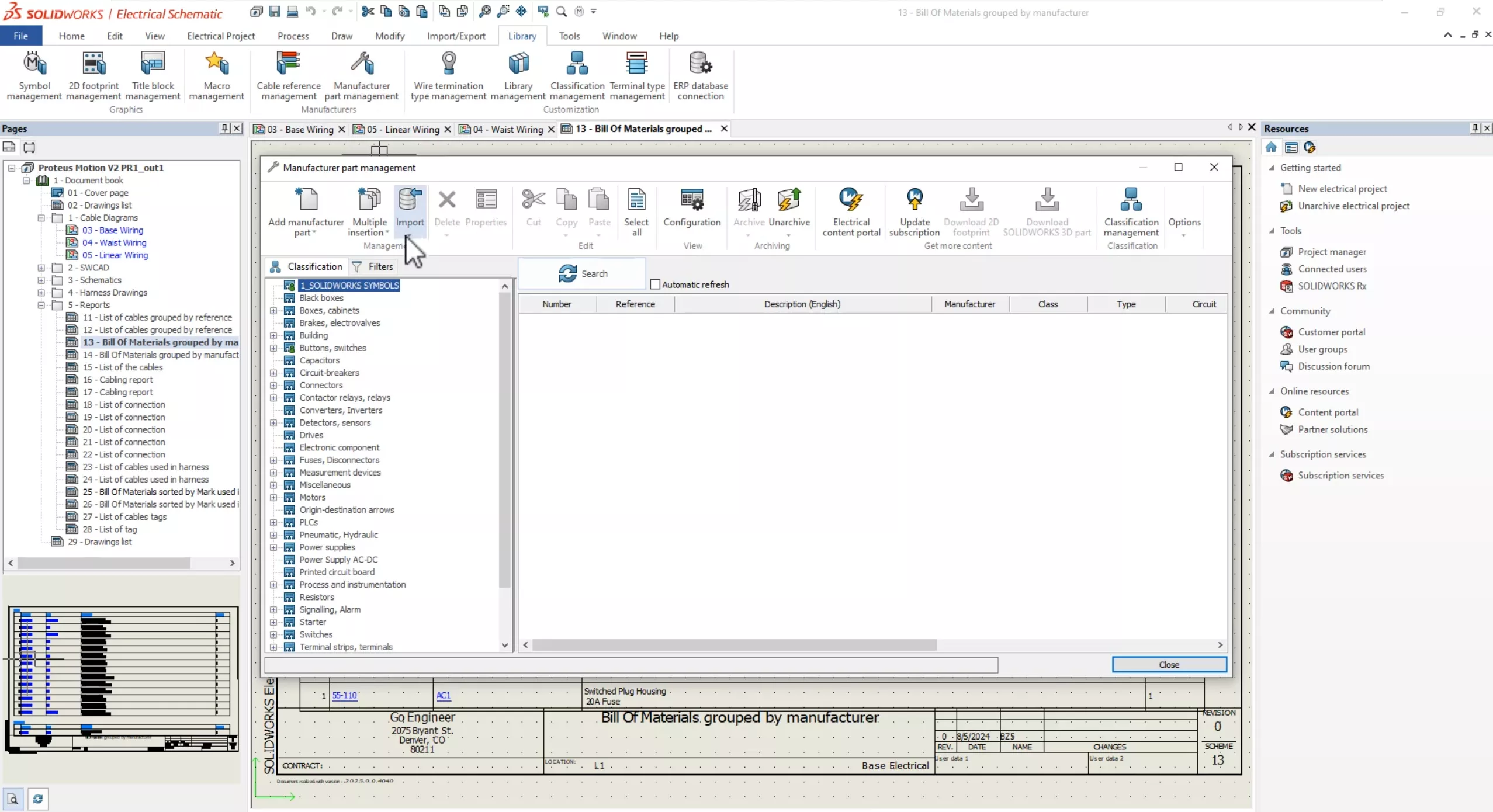 New and Improved Import Tool in SOLIDWORKS Electrical 2025