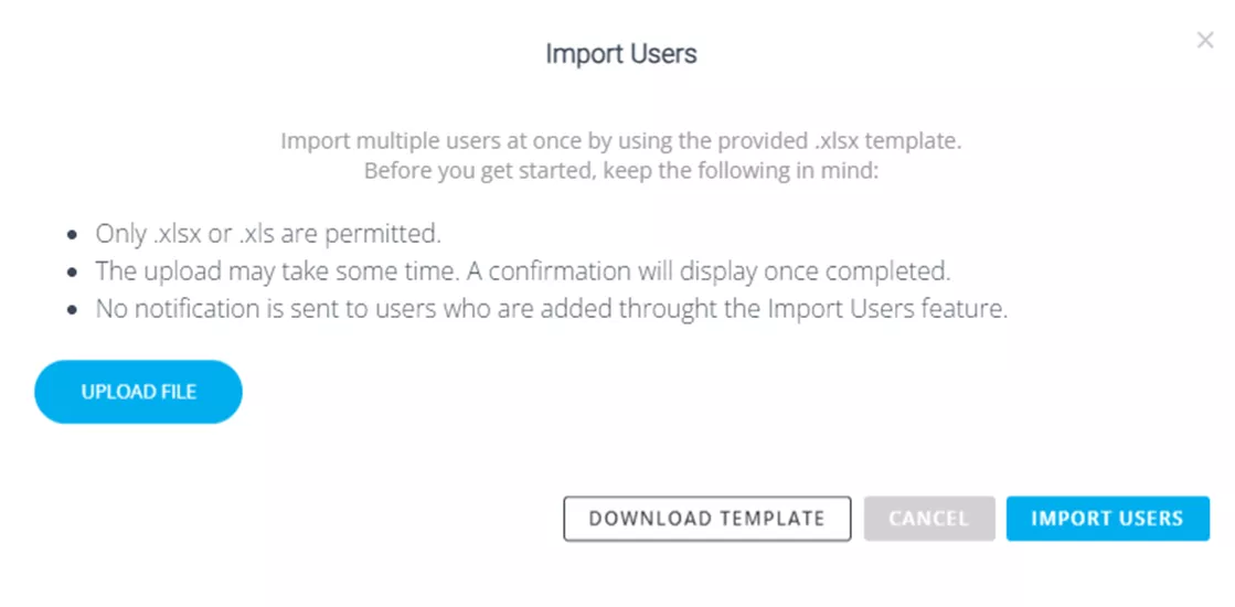 Import Users into GoEngineer Customer Portal