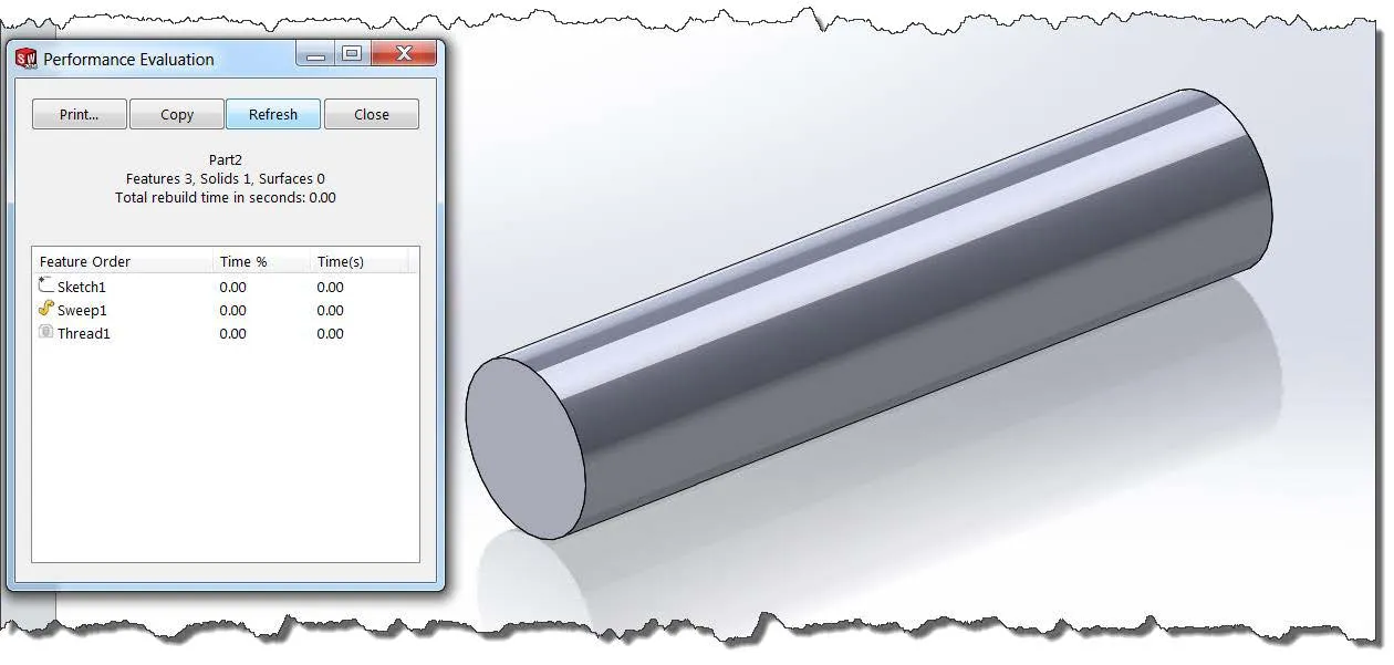 simplified configuration in SOLIDWORKS