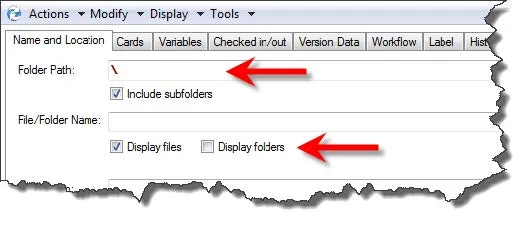 Include Subfolders in SOLIDWORKS PDM 