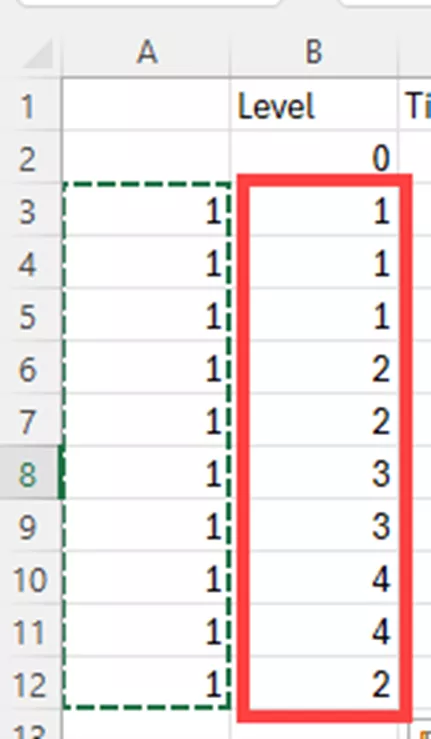 Increment Values in an Excel Column