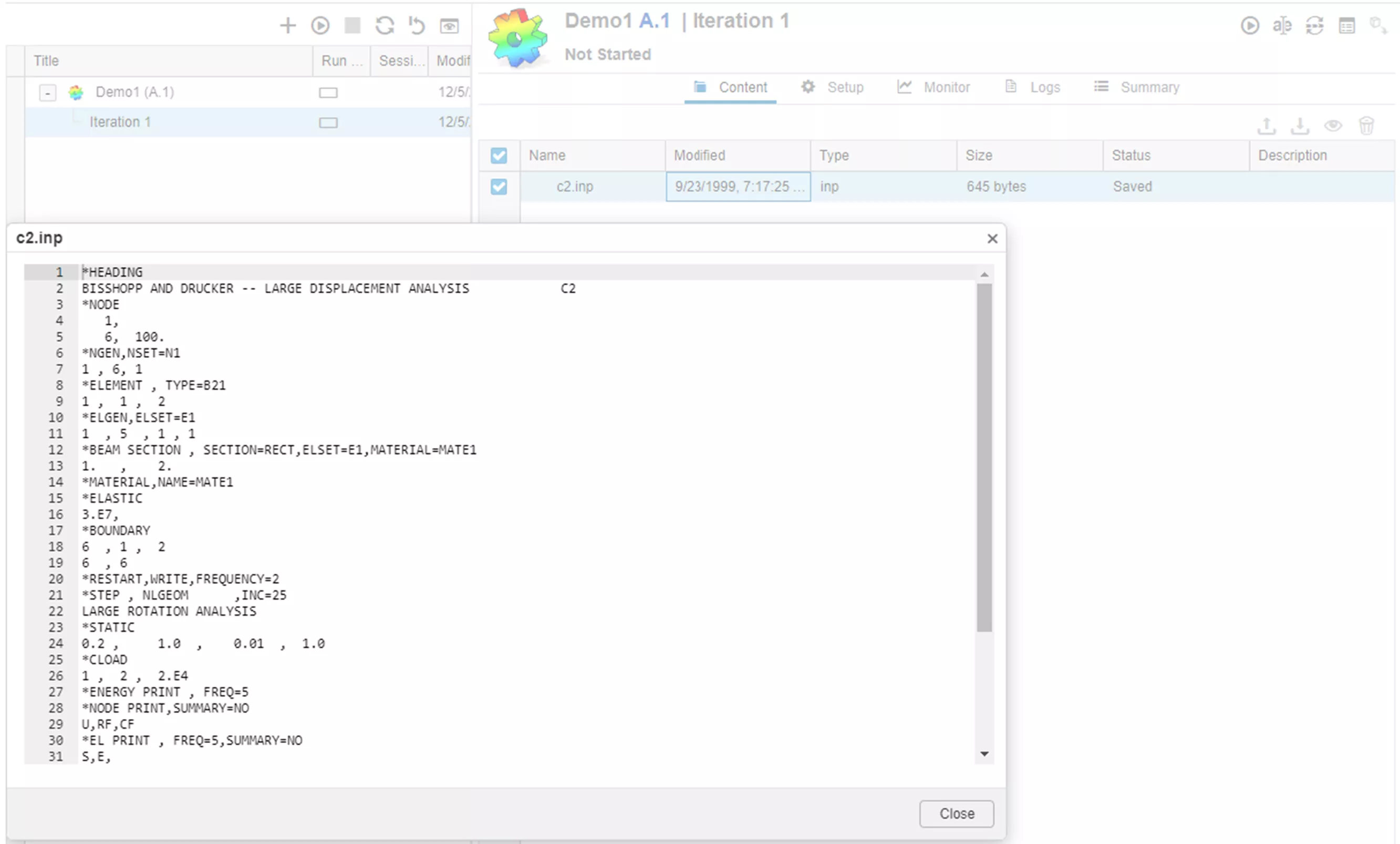 Input Files Into Simulation Manager 3DEXPERIENCE Cloud 