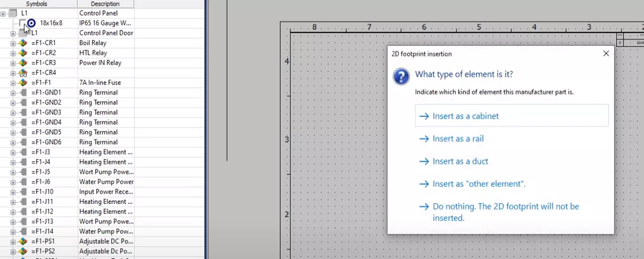 Insert 2D Footprint in SOLIDWORKS