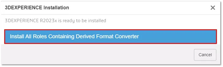 Install All Roles Containing Derived Format Converter 
