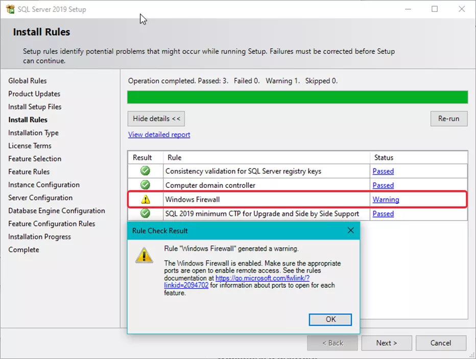 Install Rules SOLIDWORKS Electrical Manual SQL Instance Creation