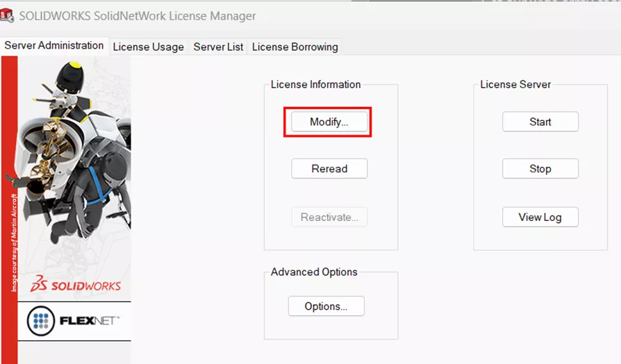 Install SOLIDWORKS SolidNetWork License Manager