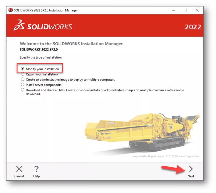 Install SOLIDWORK Add-In Licenses