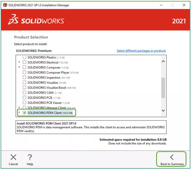 Install the SOLIDWORKS PDM Client