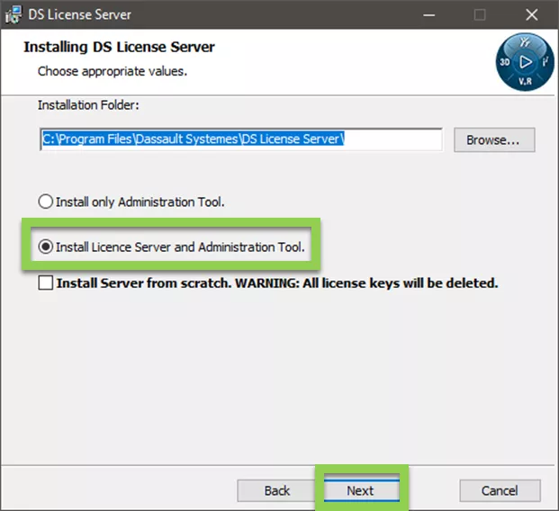 Installating DS License Server