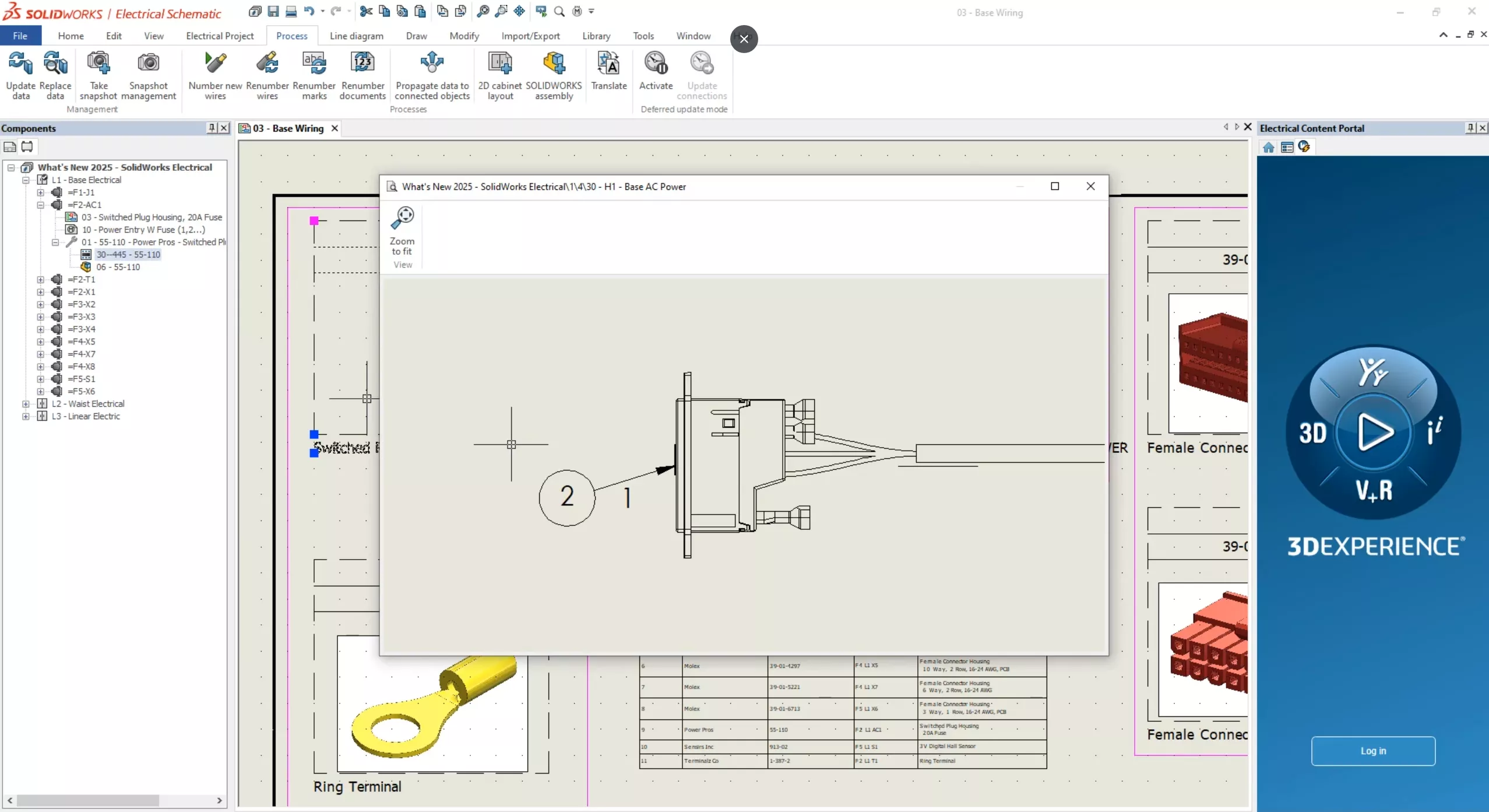 Intelligent 3D Drawing in SOLIDWORKS Electrical 2025