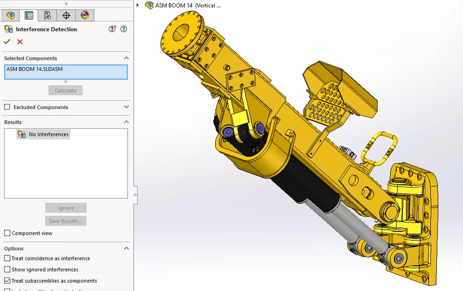 Interference Detection in SOLIDWORKS Standard