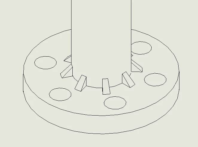 Graphical Representation of an Intermittent Fillet Weld Bead in a SOLIDWORKS Drawing