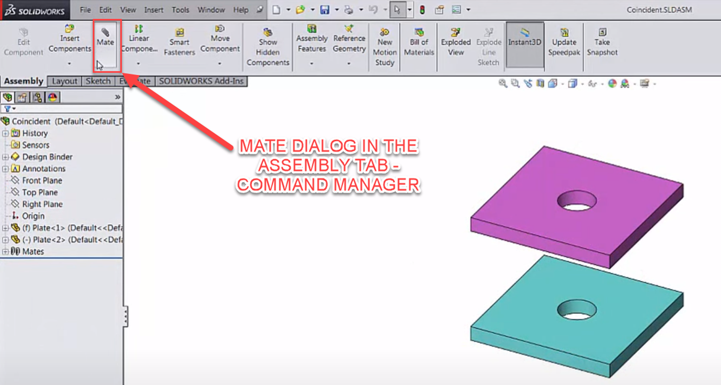 Introduction To SOLIDWORKS Mates: Standard, Advanced, & Mechanical ...