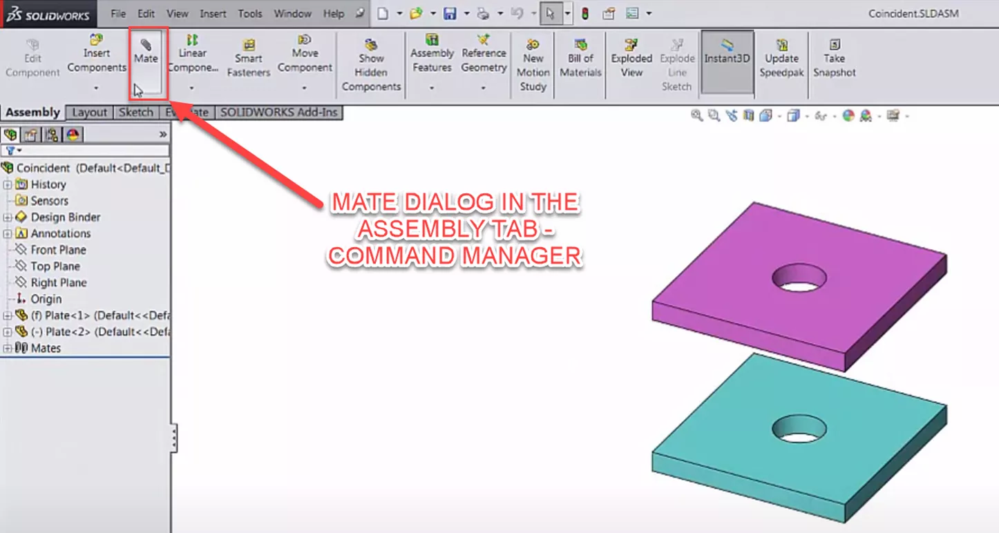 Introduction to SOLIDWORKS Mates