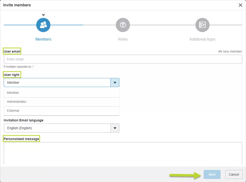 3DEXPERIENCE Invite Members