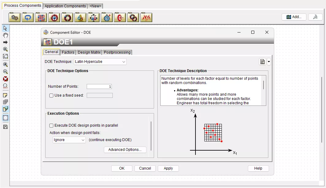 Isight's process components enable building and managing simulation workflows, complex analyses automation, design optimization, and variability assessment. 