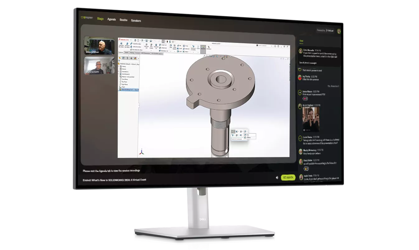 Join GoEngineer for free SOLIDWORKS 2025 webinars and virtual events