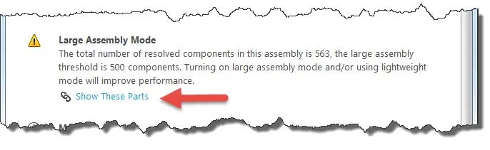 Large Assembly Mode Definition SOLIDWORKS
