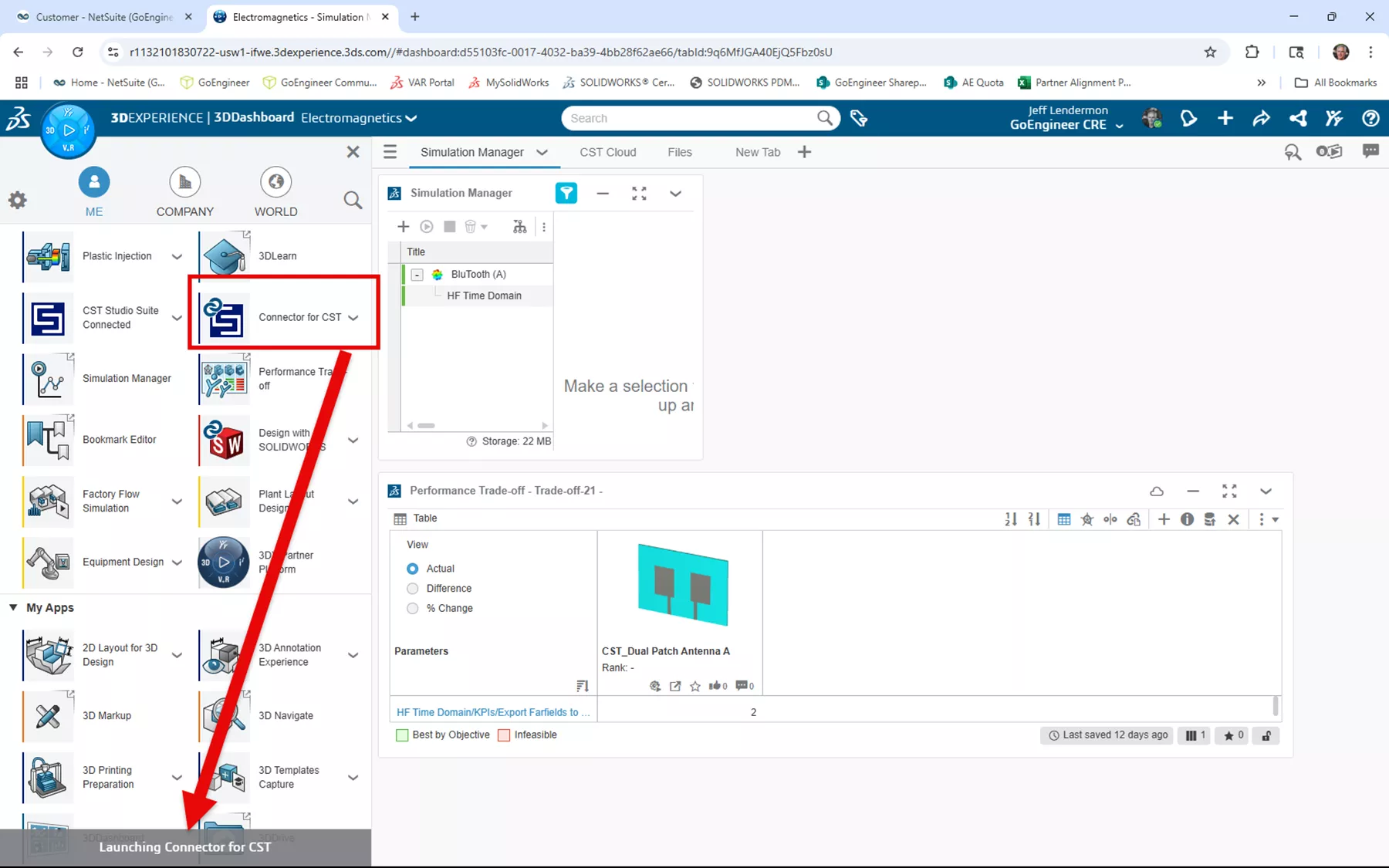 Launching CST from the 3DEXPERIENCE Platform