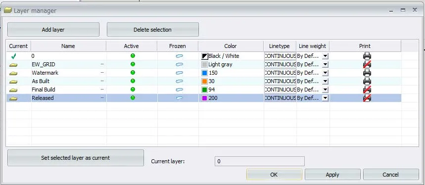 layer manager solidworks electrical