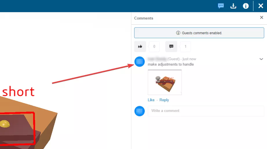 Leave a Comment on a SOLIDWORKS Model in 3DEXPERIENCE 3DPlay