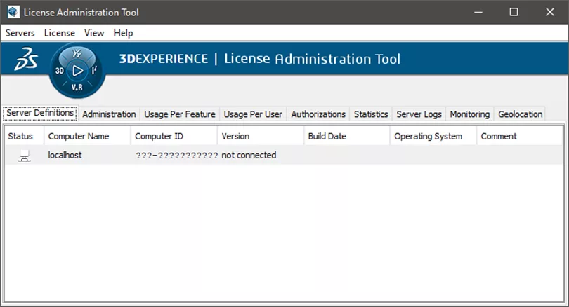 License Administration Tool for 3DEXPERIENCE CATIA
