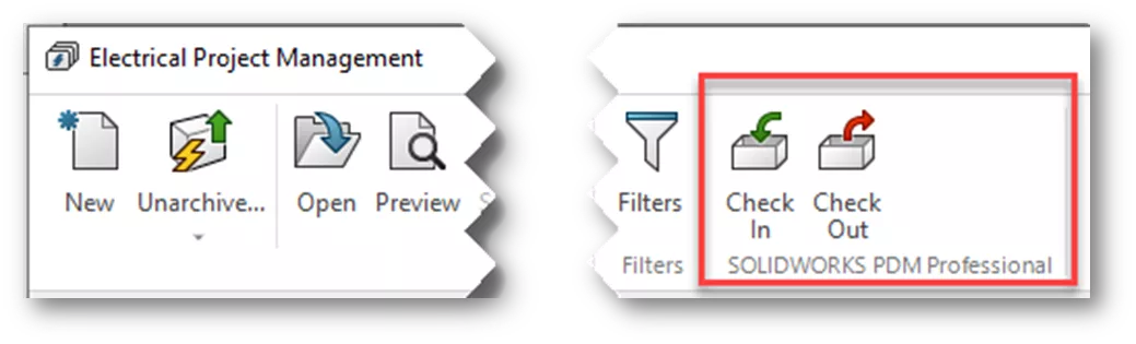 Link to SOLIDWORKS PDM Professional Configuration Advanced Check In Check Out Options