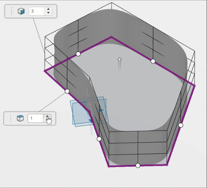 Local Mesh Configuration Animation in 3D Sculptor