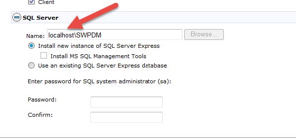 how to install solidworks pdm standard on a nas