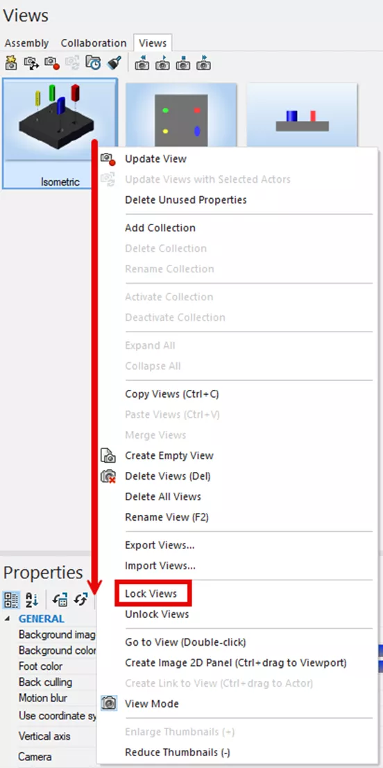 Locking/Unlocking the View & Adding Additional Collaborative Actors in SOLIDWORKS Composer