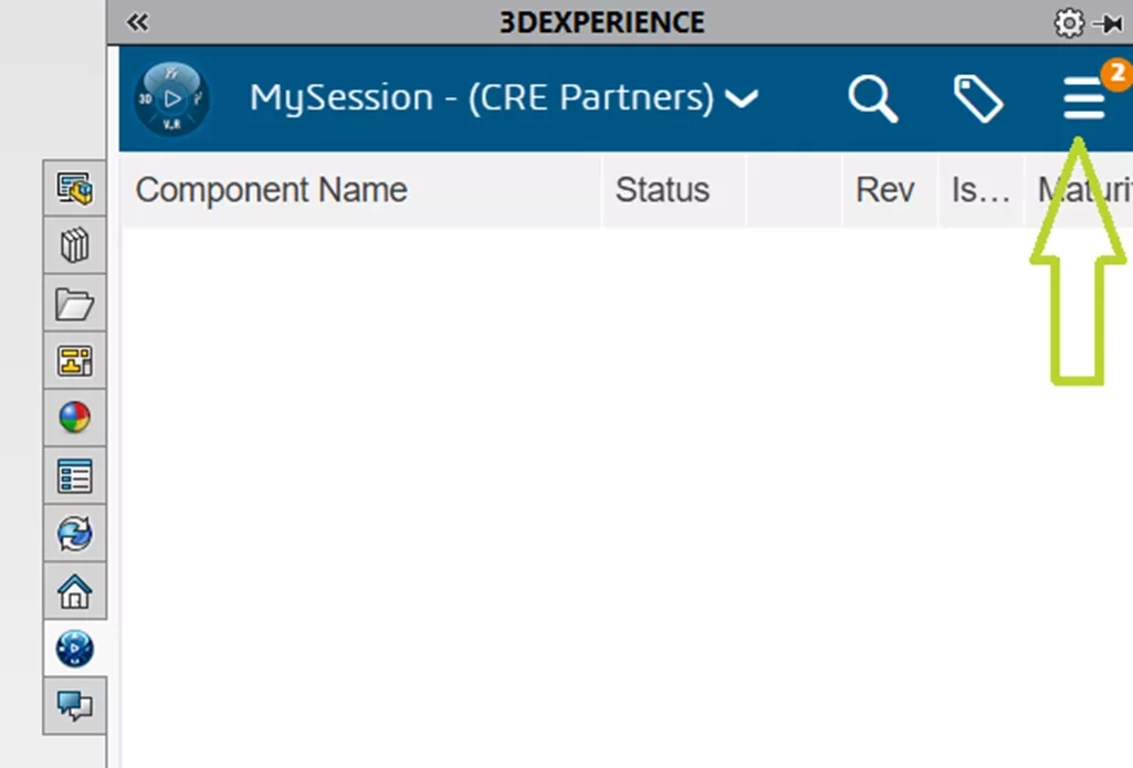 Log Out of 3DEXPERIENCE via Hamburger Menu
