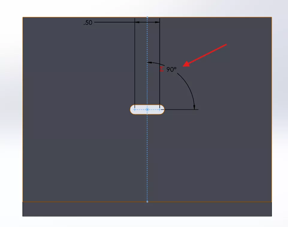 Manipulate Slot Orientation in SOLIDWORKS