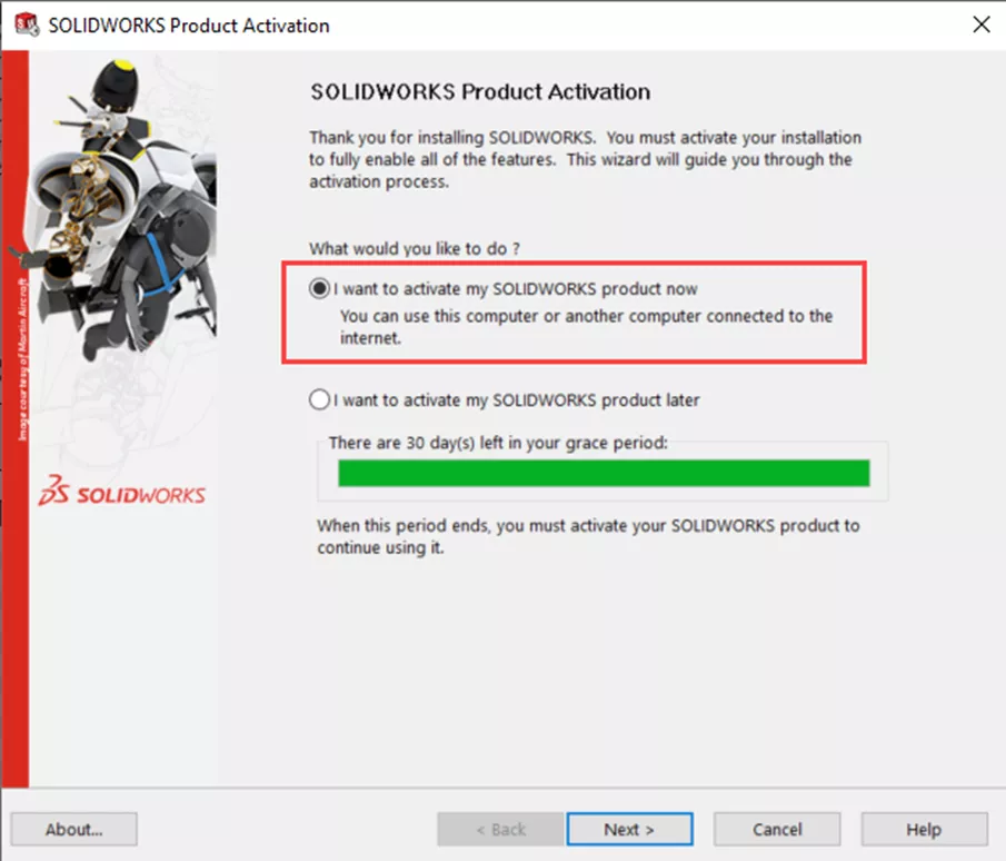 Manual SOLIDWORKS Product Activation Standalone License