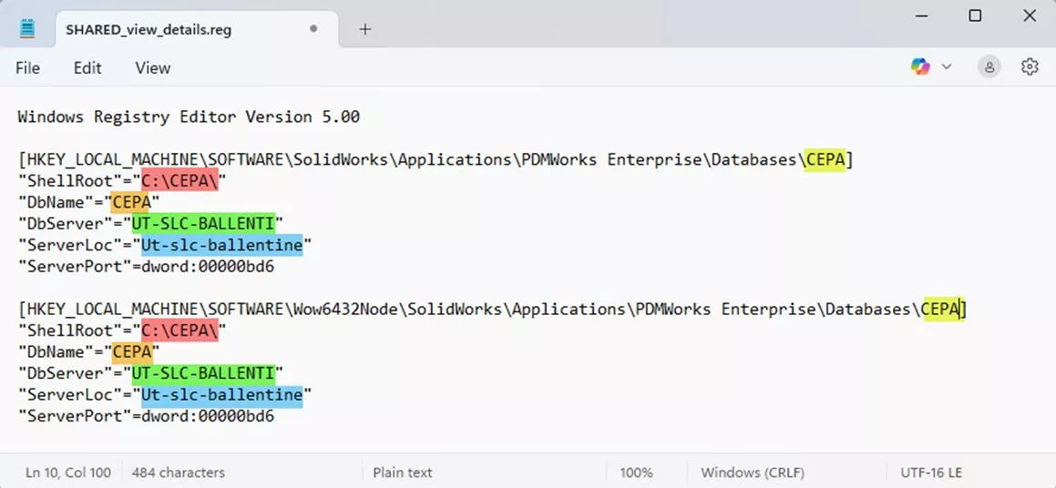 Why Manually Re-Create the Registry Keys in SOLIDWORKS PDM