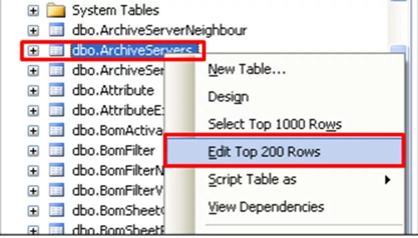 Manually Remove Archive Server in SOLIDWORKS PDM 