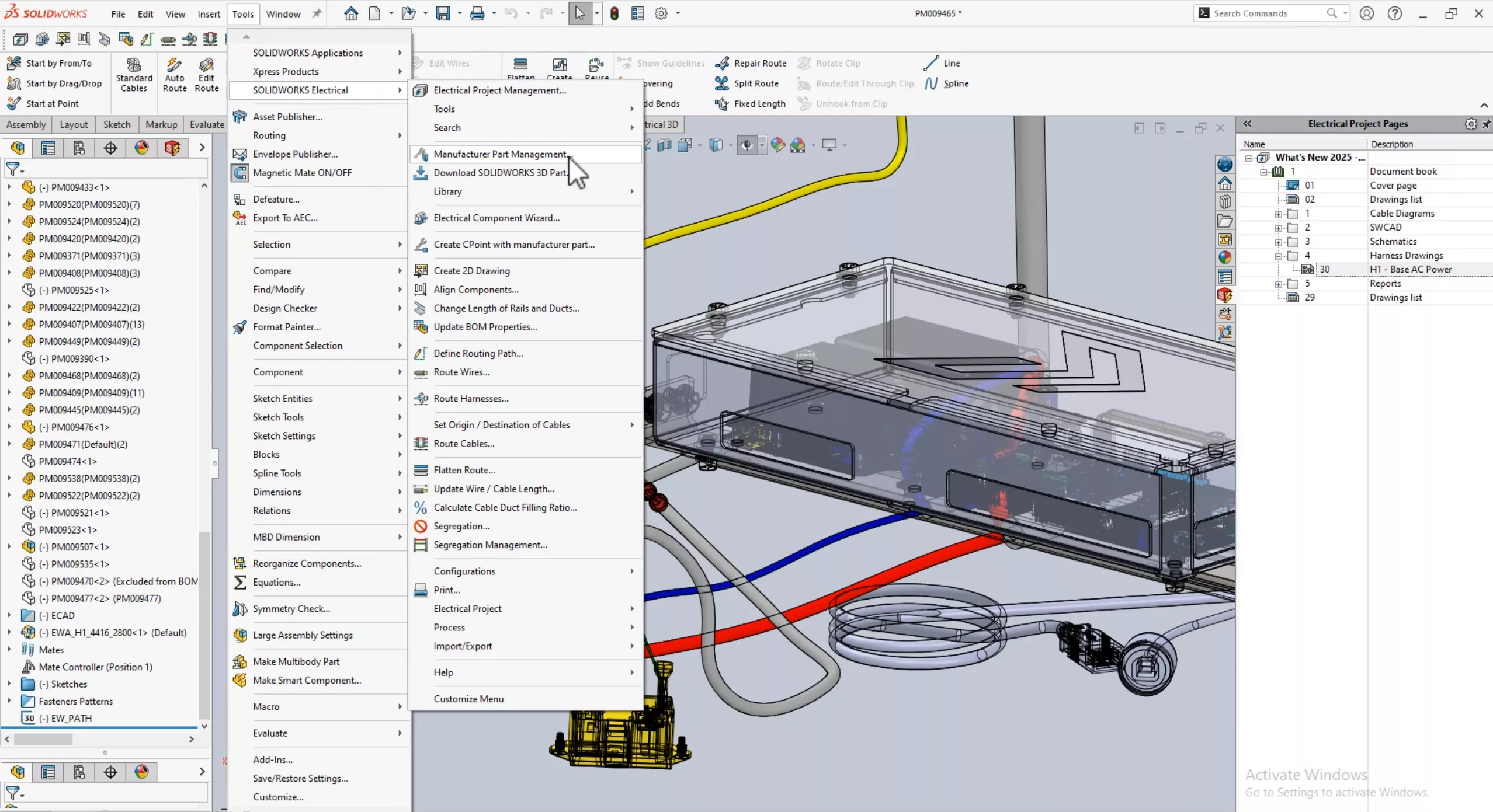 Manufacturer Part Management in SOLIDWORKS Electrical 2025