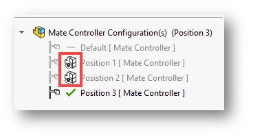 Mate Controller Configurations in SOLIDWORKS