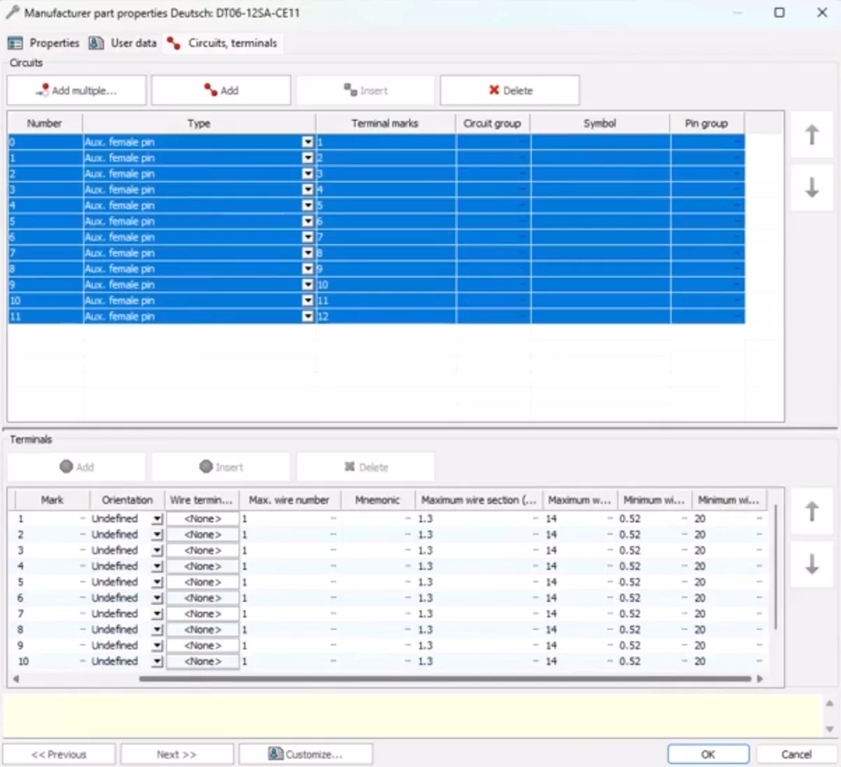 Max/Min Wire Data in SOLIDWORKS Electrical 2026