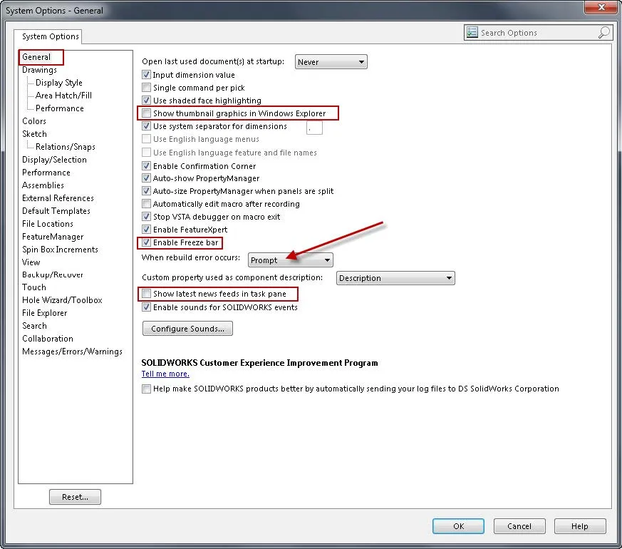 maximize solidworks performance