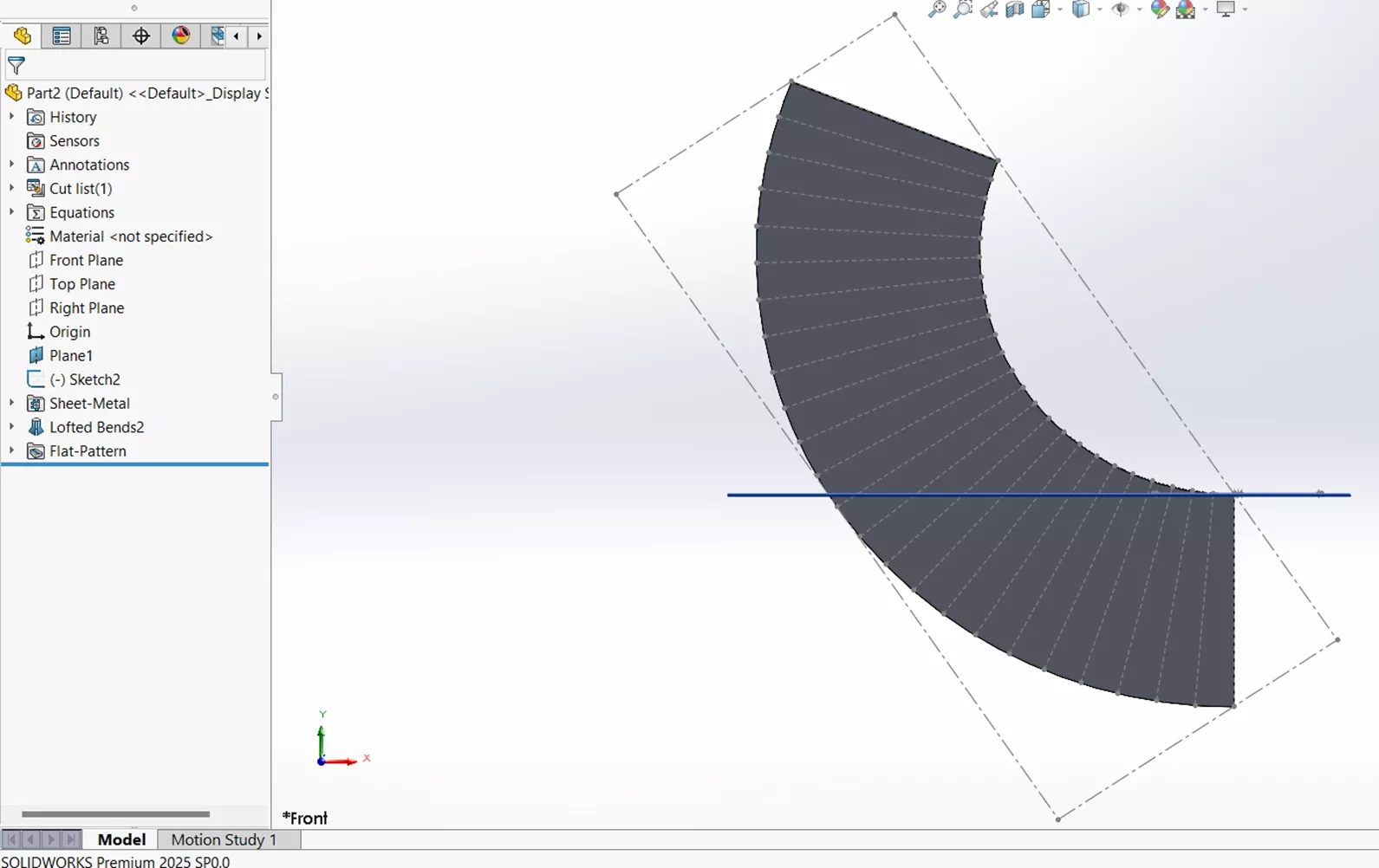 Maximum Deviation in SOLIDWORKS Sheet Metal Using Lofted Bends