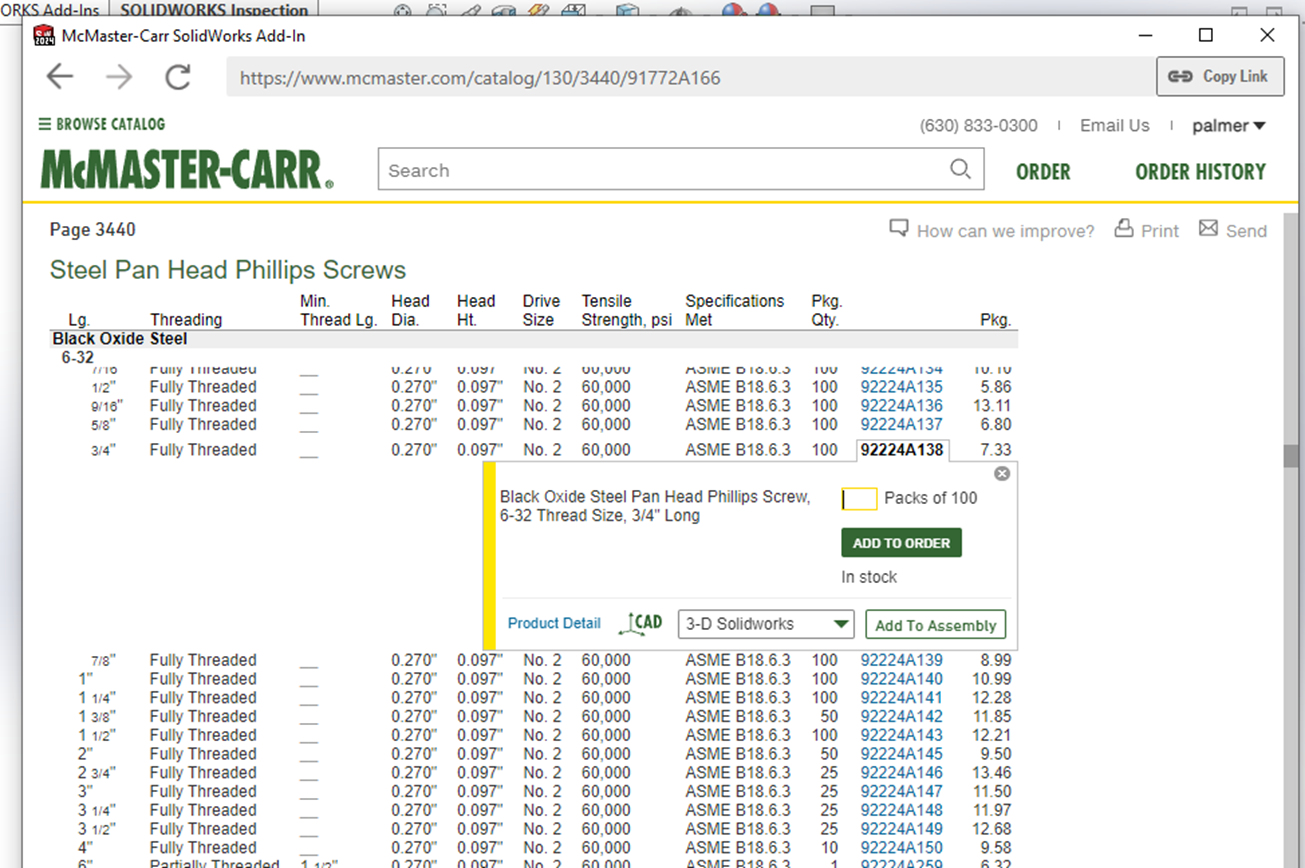 McMaster-Carr SOLIDWORKS Add-In: Installation & Use | GoEngineer