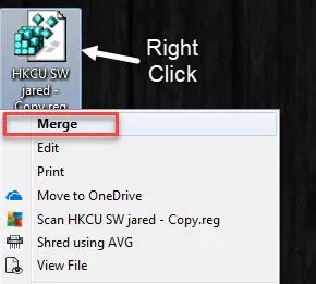 Merge Edited Old Profile Back into Registry SOLIDWORKS