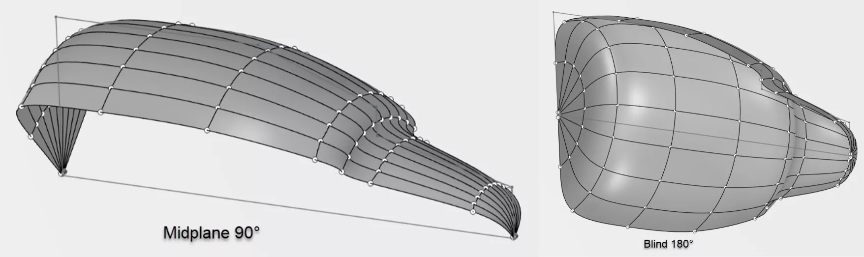 Midplane and Blind Model in 3D Sculptor