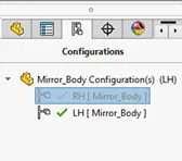 How to Mirror Parts in SOLIDWORKS: Mirrored Version, Same Part
