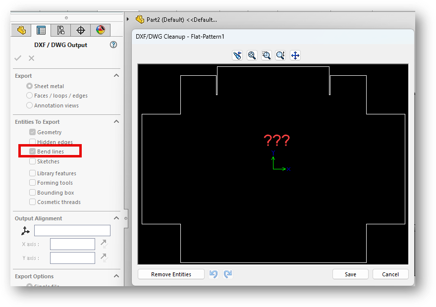 Dxf Ines Missing SOLIDWORKS Bend Lines in Flat Pattern DXF | GoEngineer