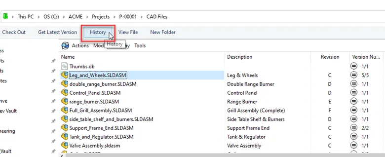 Modify Version History Comment in SOLIDWORKS PDM