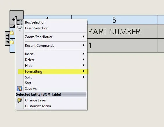 Modifying SOLIDWORKS BOM Tips and Tricks
